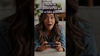 Asked AI to make mobile game ad 🤣!