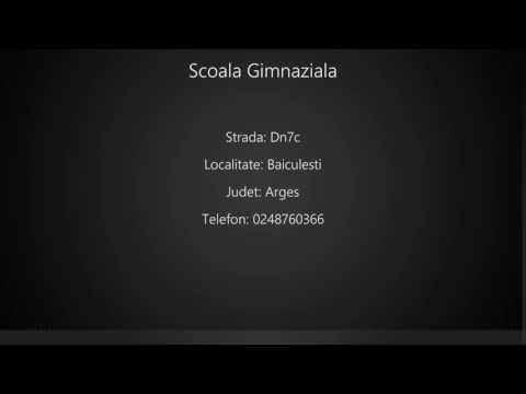 Scoala Gimnaziala Baiculesti