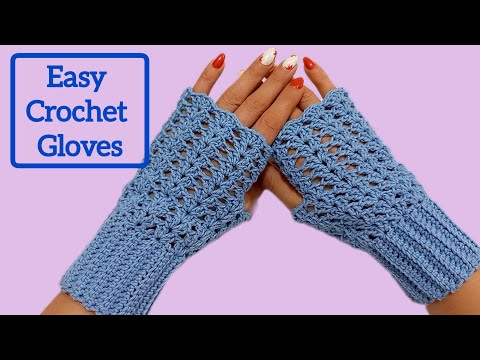 Easy Crochet Fingerless Gloves For Beginners