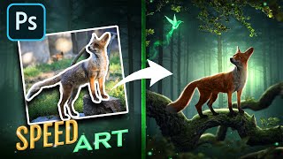 Fantasy Fox - Photoshop Manipulation Speed Art | Tutorial