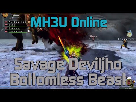 [MH3U] Monster Hunter 3 Ultimate Online - HR7 Bottomless Beast - Savage Deviljho