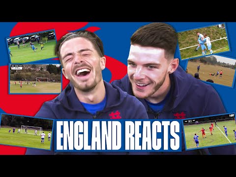 "Something You'd See In The Prem!" | Grealish & Rice React To Grassroots Worldies | England Reacts
