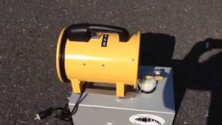 Portable Moby with Fan Running