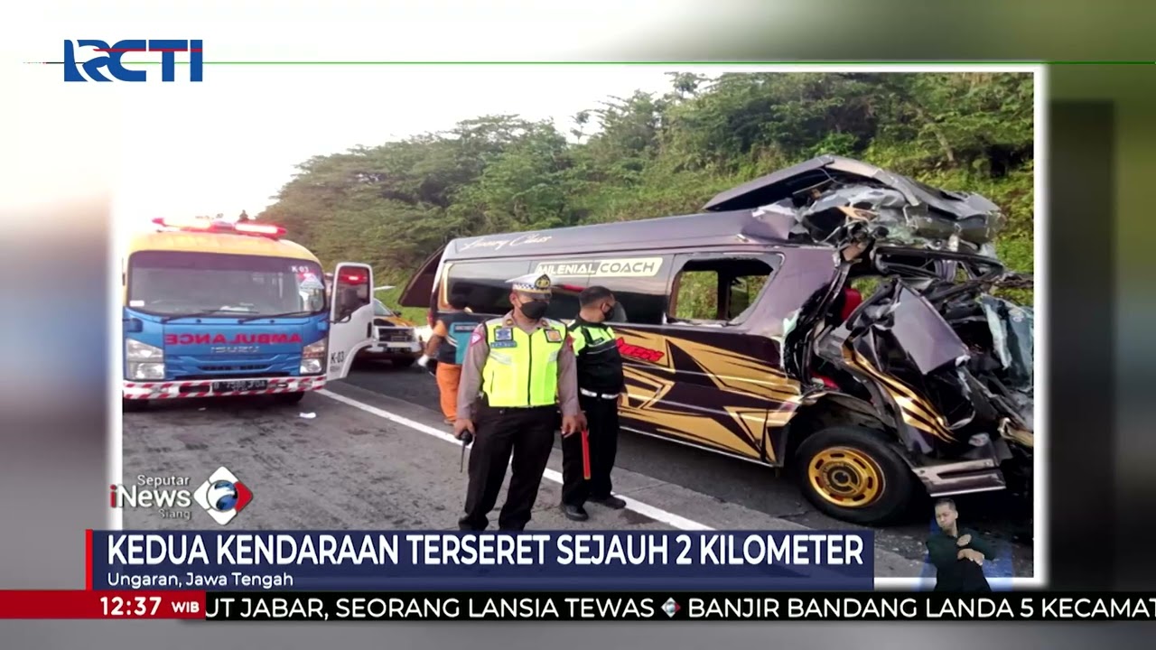 Minibus Tabrak Truk di Tol Bawen Gegara Sopir Ngantuk, 5 Tewas 7 Luka #SeputariNewsSiang 24/09