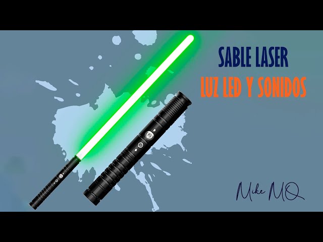 Vídeo relacionado con GOODS+GADGETS Espada láser Lightsaber Espada láser de 108 cm con luz, Sonido y vibración. (Verde)