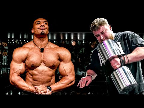 21 year old Viking curls 200lb DUMBBELLS! Elias Engquist