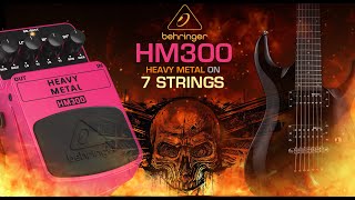 Video thumbnail for Behringer HM300 Heavy Metal Demo on 7 String LTD MH-17 by GRC CHANNEL