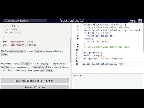 Testing Objects For Properties Javascript