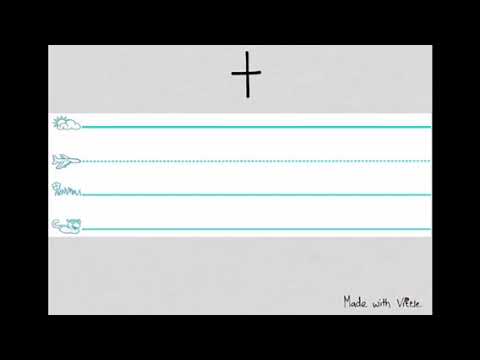 Como escribir la letra t minúscula