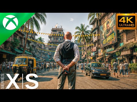 HITMAN 3 - Mumbai, India | Stealth Brutal Kills & Cinematic Run (4K 60FPS) XBOX X