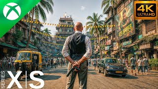 HITMAN 3 - Mumbai, India | Stealth Brutal Kills & Cinematic Run (4K 60FPS) XBOX X
