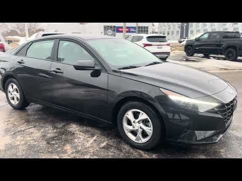 2023 Hyundai Elantra Essential IVT in Black for sale at Bourgeois Midland Hyundai in Midland, ON