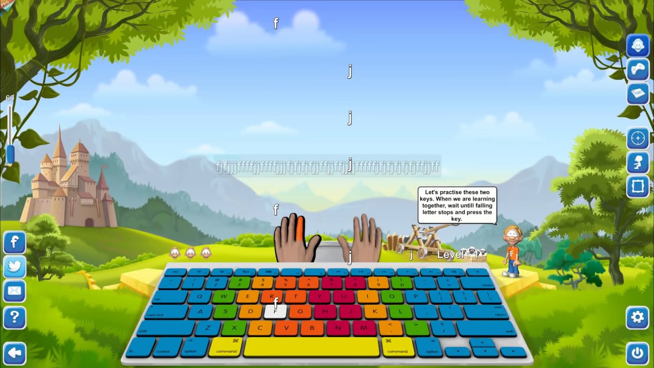 See Typing Fingers in Action