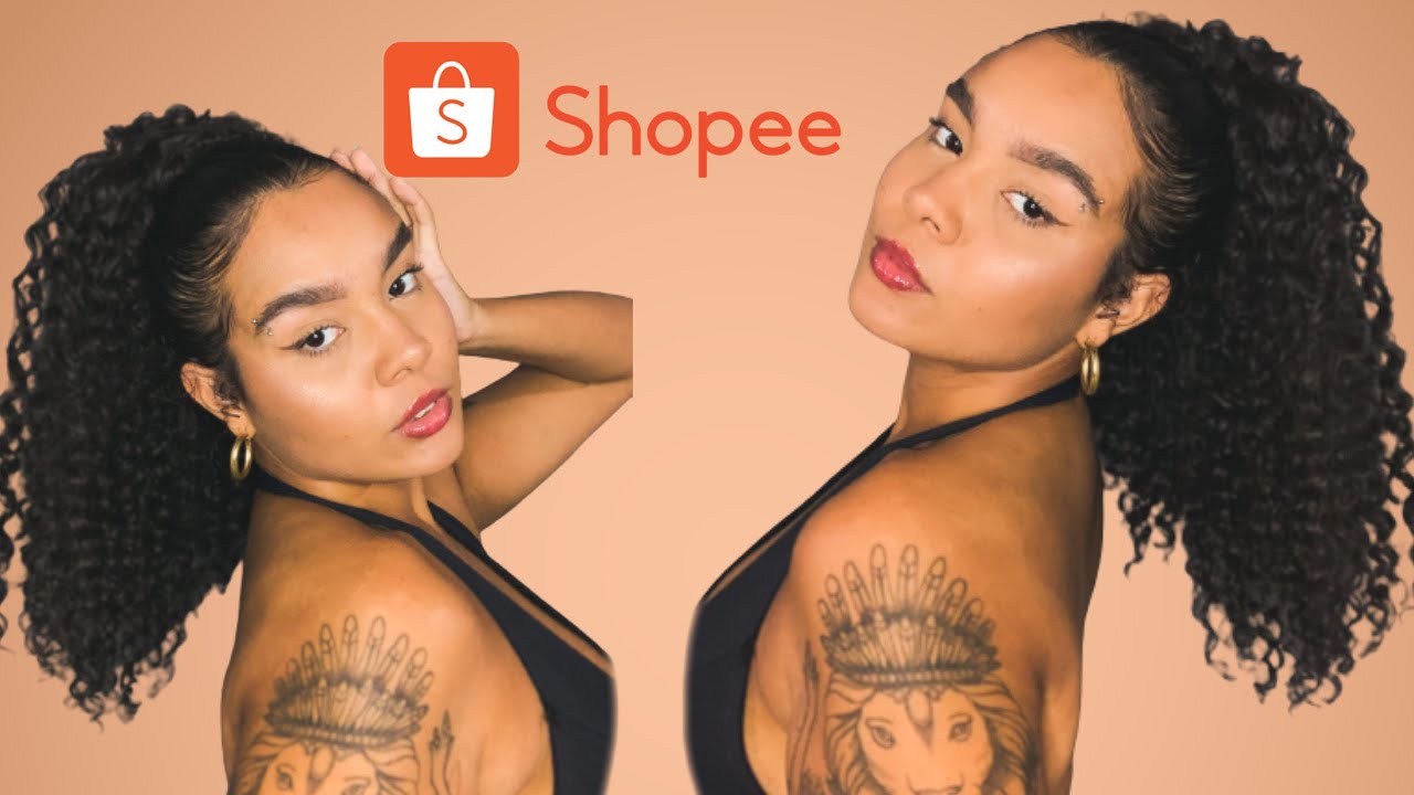 COMPREI UM RABO DE CAVALO MAIS BARATO NA SHOPEE