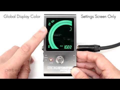 StroboStomp HD Video Instruction Manual - 14 - Global Display Color