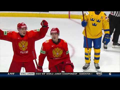 Sweden vs Russia Highlights IIHF2022 World Junior Championship