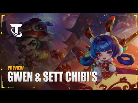 Upcoming Exclusive Chibi Gwen & Sett Preview (Chinese Server) - Teamfight Tactics