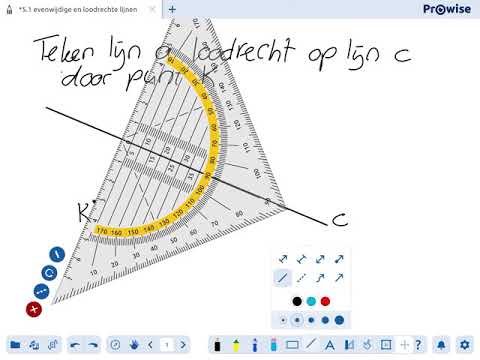 1HV - wiskunde - H.5 - 5.1 vervolg: tekenen evenwijdige en loodrechte lijn