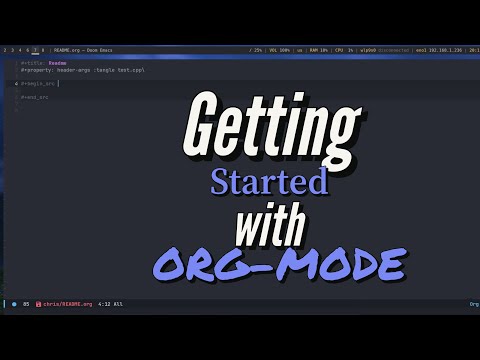 Getting started with Org-Mode