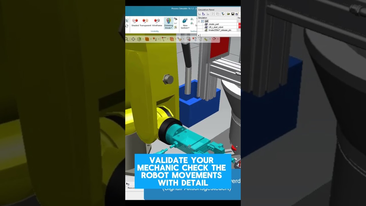 🔧 Discover Process Simulate! Efficient mechanical simulation & verification 🚀 #Tecnomatix #robotic