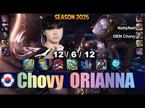 GEN Chovy ORIANNA vs AKALI Mid - Patch 25.18 KR Ranked | lolrec