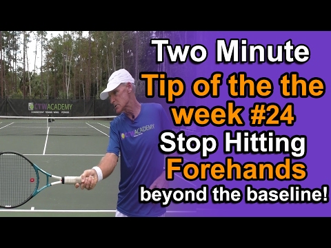 Tennis Lessons - Stop Hitting Your Forehand Beyond The Baseline