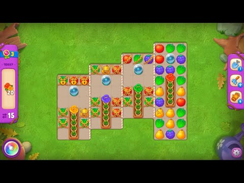 Gardenscapes level 10887 No Boosters Gameplay