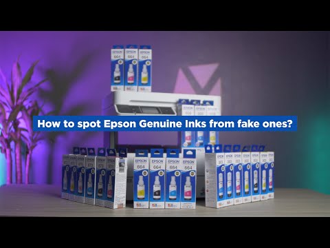 How to spot Epson Genuine Inks from fake ones?