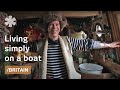 Simple living on a narrowboat home in West End ...