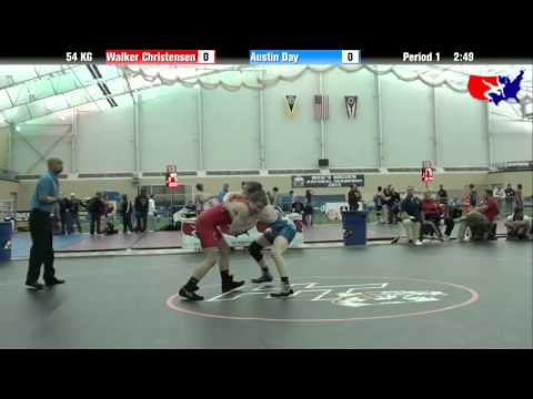 Walker Christensen vs. Austin Day at 2013 ASICS FILA Cadet Nationals - GR