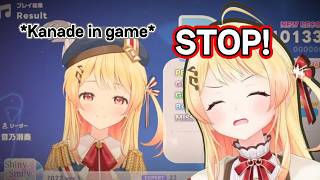 Kanade cringing so hard when hearing her voice in Hololive Dreams