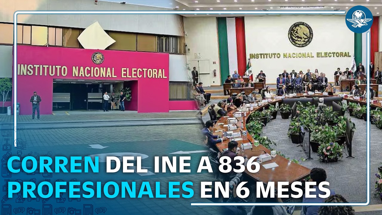 INE da de baja a más de 800 trabajadores; alertan riesgos rumbo a elección de 2027
