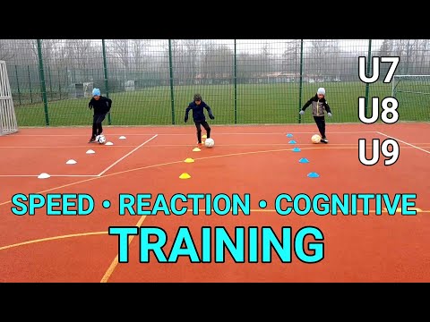 FULL TRAINING SESSION 👉 Speed ~ Coordination ~ Reaction ~ Cognitive ~ Technical Training ⚽️ U7 U8 U9