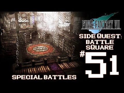 Final Fantasy VII Platinum Trophy Gameplay Walkthrough Part 51 - Side Quest: Special Battle Square
