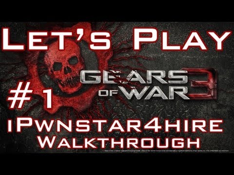 Lets Play Gears of War 3 - Walkthrough Part 1 (GOW3 Gameplay/Commentary)