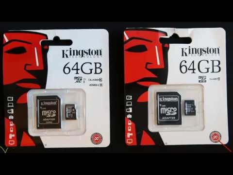 Genuine & Fake - Kingston 64GB Micro SD Cards