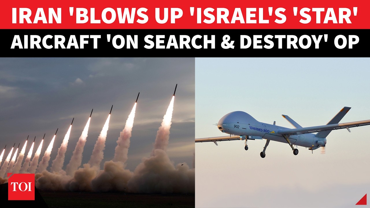 ‘Israeli Aircraft BLOWN TO BITS’: Iran's 1ST POST-TRUCE KILL? IRGC 'Shoots Down Hermes 900' | On Cam