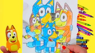 Cofres de colores con actividades de Bluey