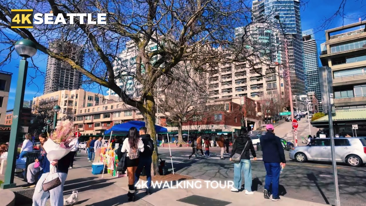 [4k] Seattle City Walk - Pike Place Market to the Space Needle - Belltown