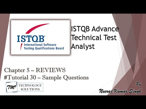 ISTQB Technical Test Analyst Introduction ISTQB Tutorials