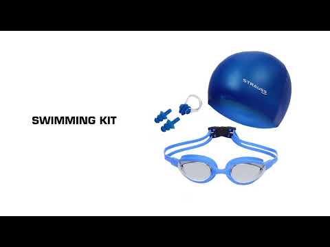 Silicone strauss swimming goggles set, (im-017)