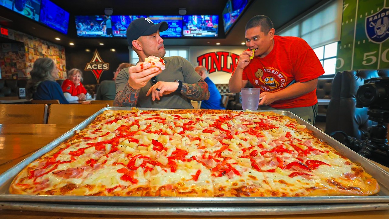 This 10-Pound Pizza Challenge Is Meant for 2… I Took It On SOLO!