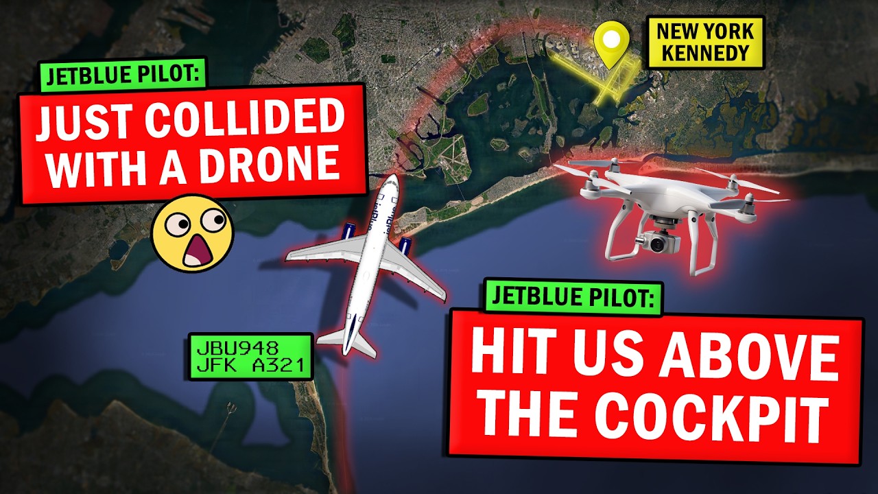 Jetblue Plane STRIKES A DRONE Before Landing | Police Searching