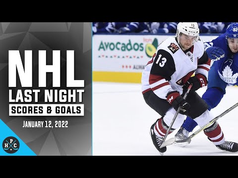 NHL Last Night: All 16 Goals and Scores on January 12, 2022