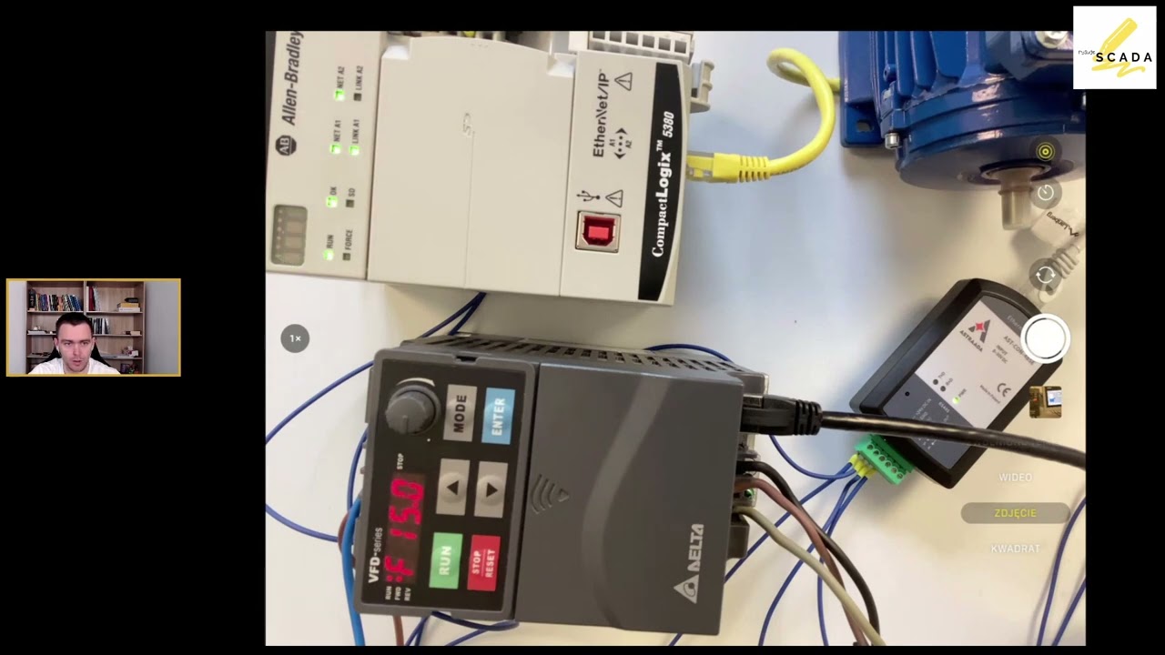 Sterowanie falownikiem DELTA przez Studio 5000 - Modbus TCP