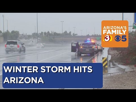 Tracking rain in metro Phoenix during winter storm