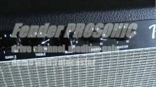 Video thumbnail for 1997 Fender Prosonic amplifier (head) - Demo with Strat, Tele, Les Paul by valco tone