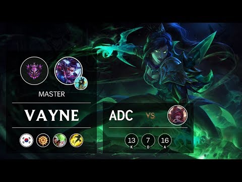 Vayne ADC vs Xayah - KR Master Patch 9.17