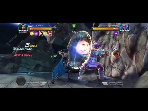MCOC AW R4 Valkyrie vs. R4 Galan ebb and flow intercept