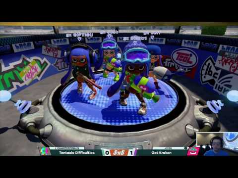 Smash 'n' Splash 3 | Tentacle Difficulties vs. Get Kraken | Splatoon Losers Quarterfinals